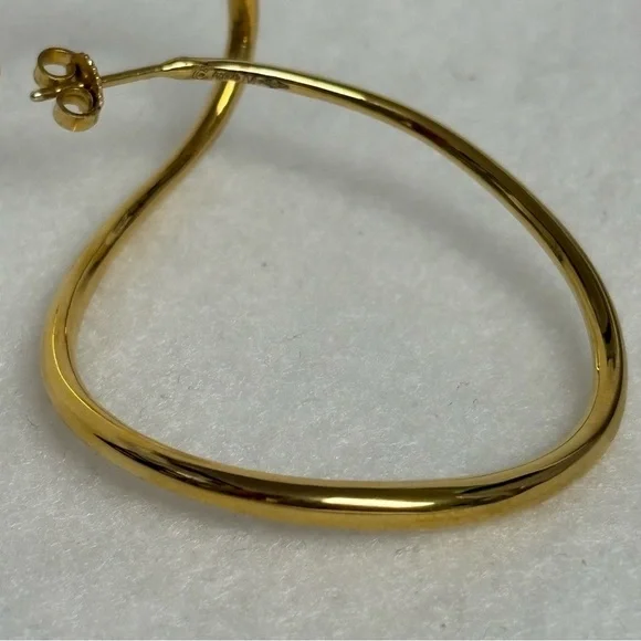 CHARLOTTE CHESNAIS Single Gold Vermeil Boucle D'oreille Looping Earring - Picture 7 of 15